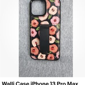 Wallis Black iPhone 13 Pro Max Case with Artistic floral Design